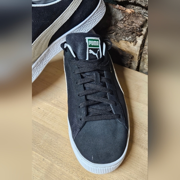 Puma Palermo black suede n white leather mens 13 - Picture 2 of 7